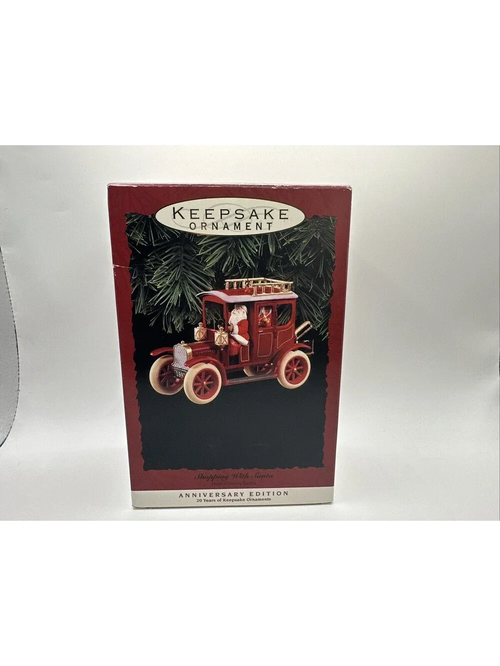 1993 Hallmark Keepsake Ornament Shopping With Santa Here Comes Santa Anniversary